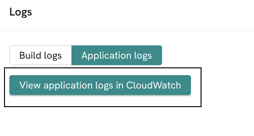 application logs