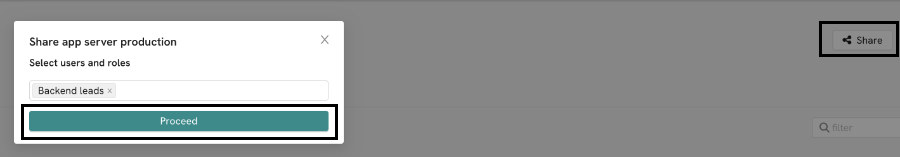 sharing a deployment